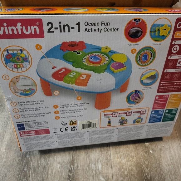 WINFUN 2-IN-1 OCEAN FUN ACTIVITY CENTER KIDS - Picture 5 of 6